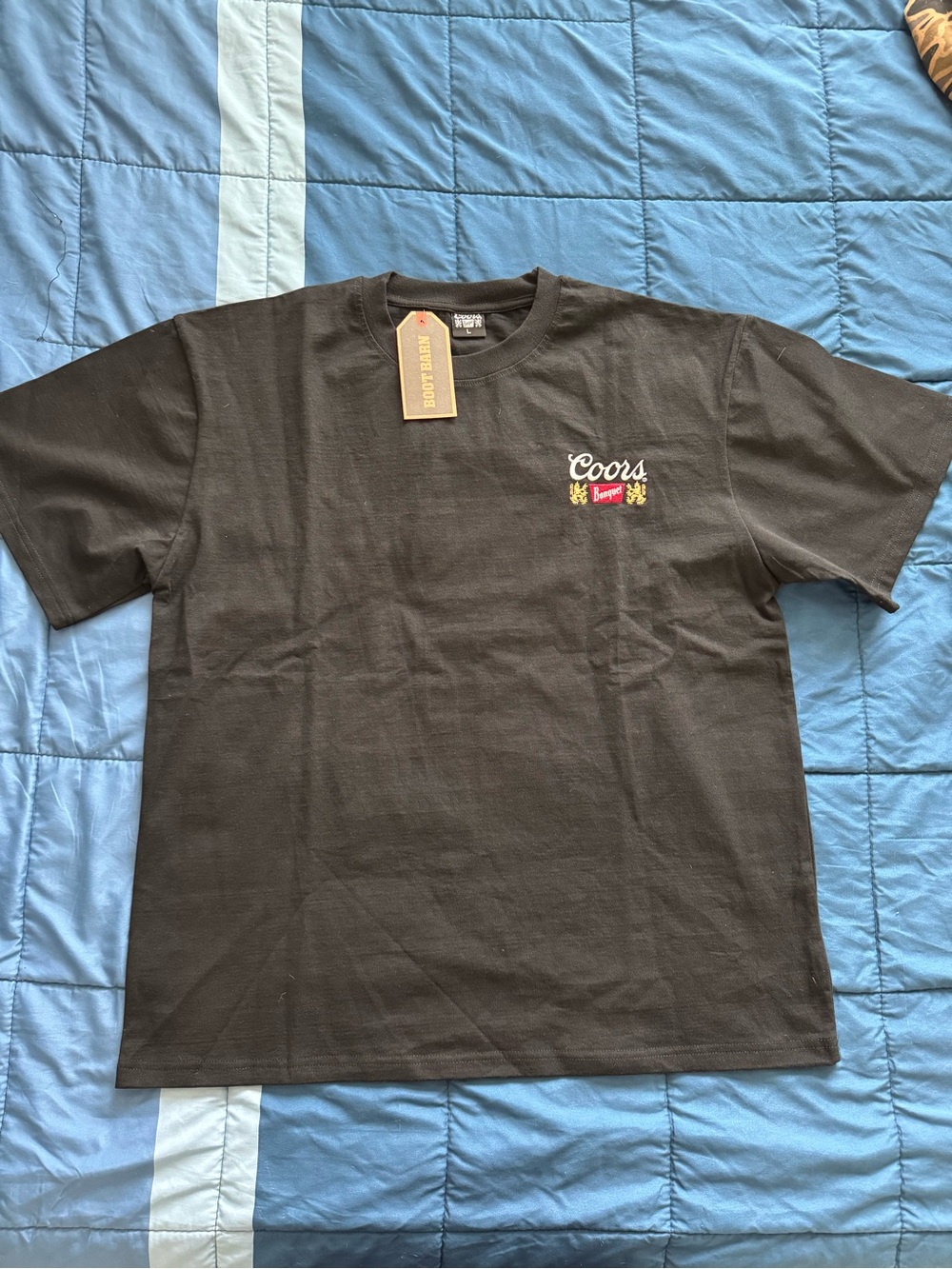 Coors Black Logo Short-Sleeve Crewneck T-Shirt